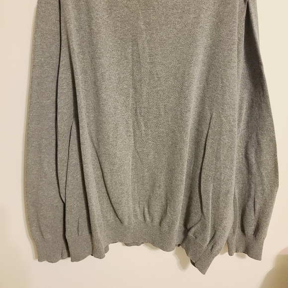 Oakhill | Men's Gray and Navy Argyle Sweater (Size 3XL) - Picture 14 of 15